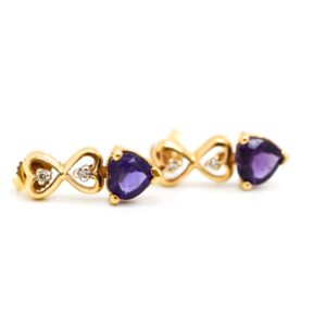 14K Amethyst Earrings